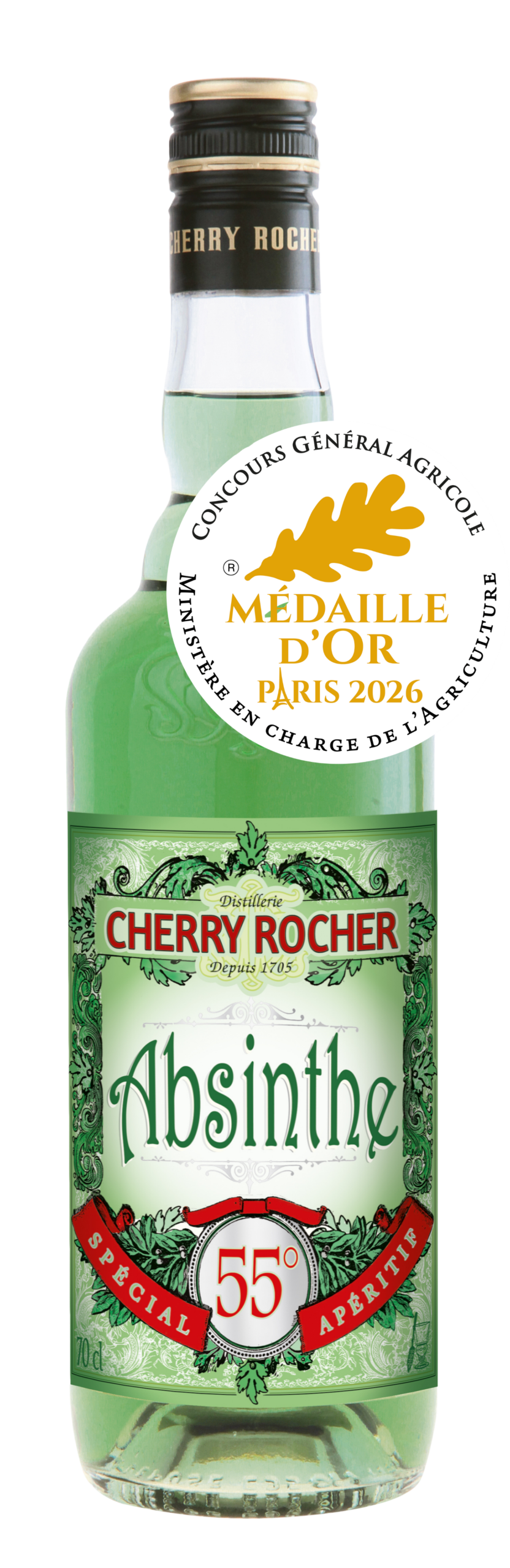 Absinthe verte 55° - Cherry Rocher
