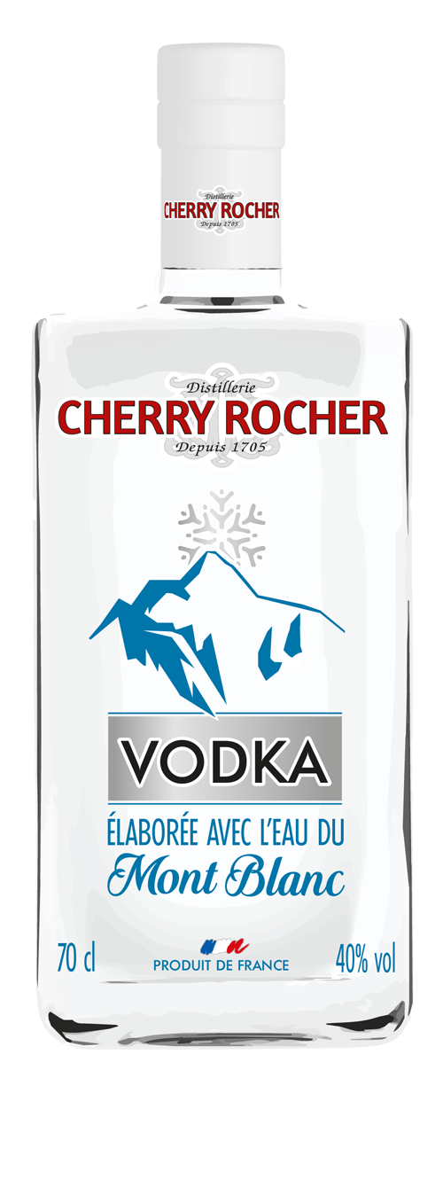 Vodka made with the waters of the Mont Blanc - Cherry Rocher