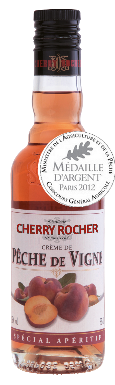 Crème de pêche de vigne / Vinepeach liqueur - Cherry Rocher