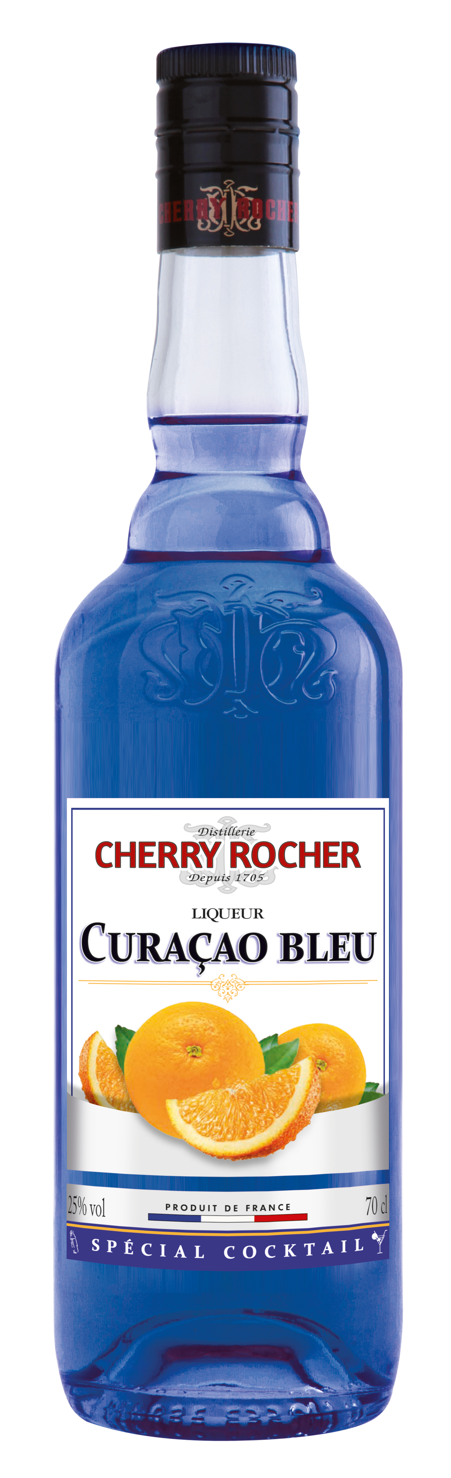 Curaçao bleu - 70 cl - Liqueurs cocktails - Cherry-rocher