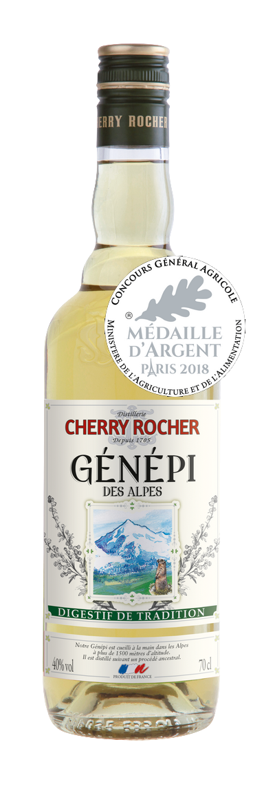 Genepi made with the waters of the Mont Blanc - Products of the Mont Blanc  - Cherry-rocher