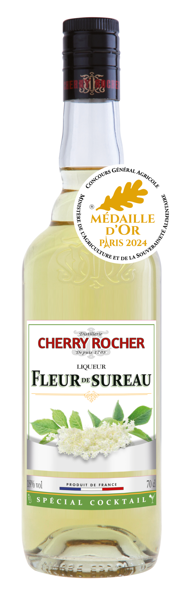 Fleur de sureau 70 cl Liqueurs cocktails Cherryrocher