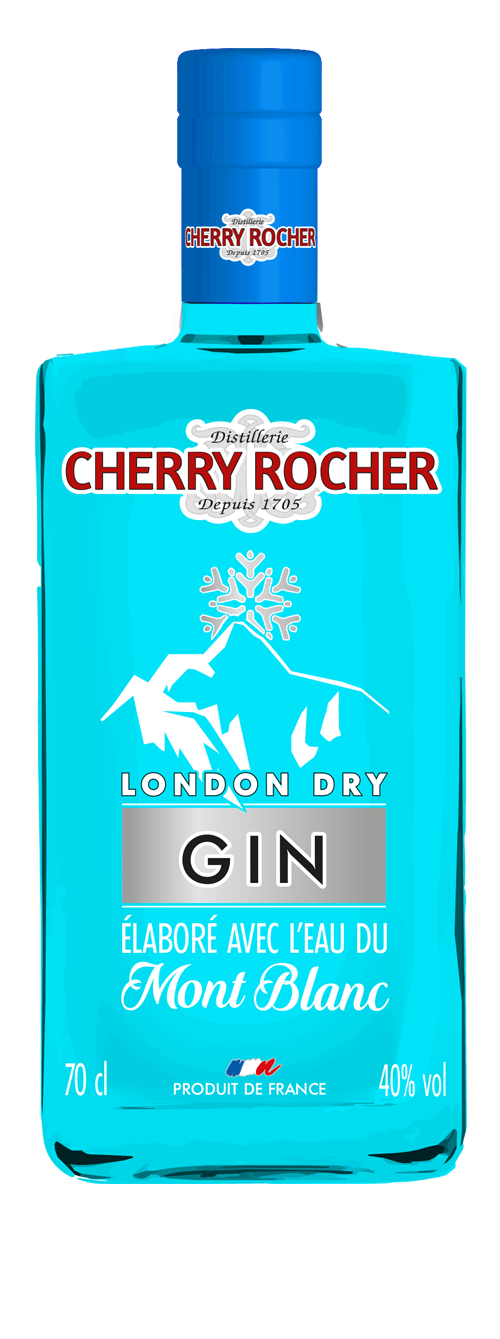 Gin made with the waters of the Mont Blanc - Cherry Rocher